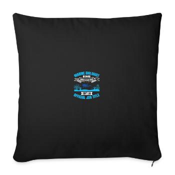 Marine Biologist Marine Biology - Sofa pillowcase 17,3'' x 17,3'' (45 x 45 cm) - black - Front