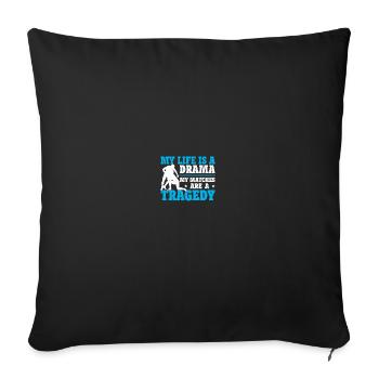 Wrestling wrestlers - Sofa pillowcase 17,3'' x 17,3'' (45 x 45 cm) - black - Front