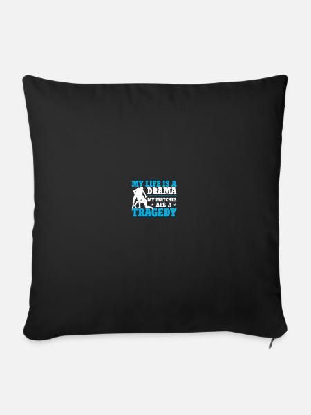 Wrestling Ringer - Sofakissenbezug 45 x 45 cm - Schwarz