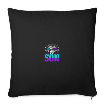Sunflower Suicide Prevention Suicide Education - Housse de coussin décorative 45 x 45 cm - noir - Devant