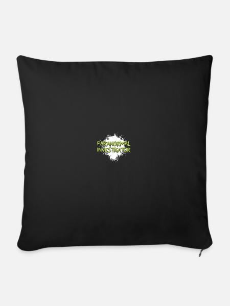 Paranormaler Ermittler Geisterjäger - Sofakissenbezug 45 x 45 cm - Schwarz