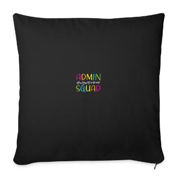 Journée des professionnels de l’administration - Housse de coussin décorative 45 x 45 cm - noir - Devant