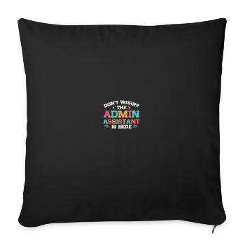 Journée des professionnels de l’administration - Housse de coussin décorative 45 x 45 cm - noir - Devant