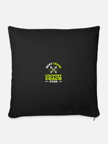 Cross Country Trainer - Sofakissenbezug 45 x 45 cm - Schwarz