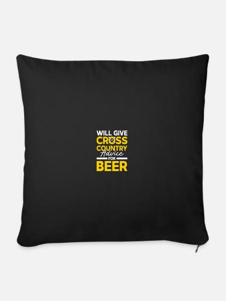 Cross Country Trainer - Sofakissenbezug 45 x 45 cm - Schwarz