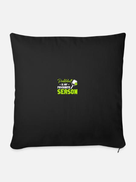Pickle Ball Pickleball Küche - Sofakissenbezug 45 x 45 cm - Schwarz