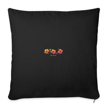Boracay Philippines Hibiscus Souvenir Vacances - Housse de coussin décorative 45 x 45 cm - noir - Devant