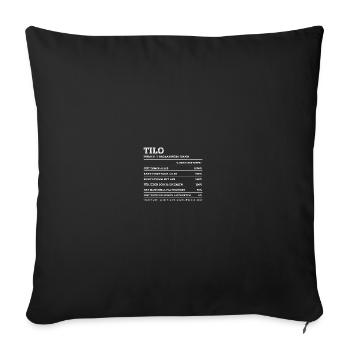 Tilo Great Man First Name - Sofa pillowcase 17,3'' x 17,3'' (45 x 45 cm) - black - Front