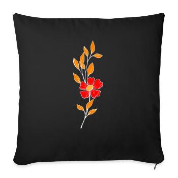 Florist Flower Plant Nature Gardener - Sofa pillowcase 17,3'' x 17,3'' (45 x 45 cm) - black - Front