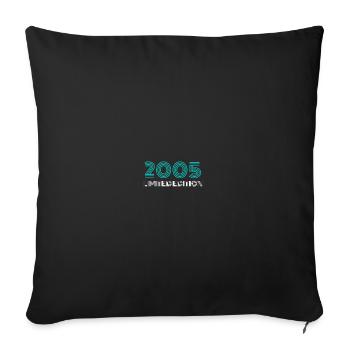 2005 Édition Limitée Anniversaire - Housse de coussin décorative 45 x 45 cm - noir - Devant