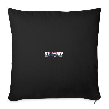 Norway Crew Flagge Urlaub Geschenk - Sofakissenbezug 45 x 45 cm - Schwarz - Vorne