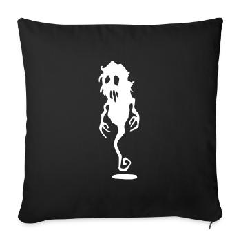 Créature de l'ombre - Halloween - Housse de coussin décorative 45 x 45 cm - noir - Devant
