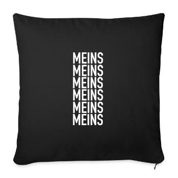 Meins - Sofakissenbezug 45 x 45 cm - Schwarz - Vorne