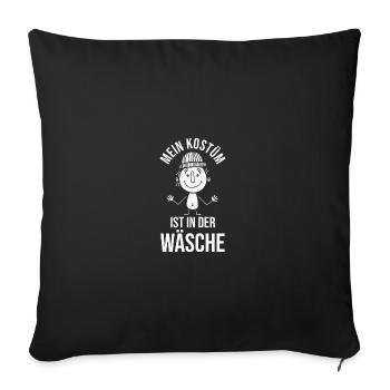 Costume de carnaval Carnaval - Housse de coussin décorative 45 x 45 cm - noir - Devant