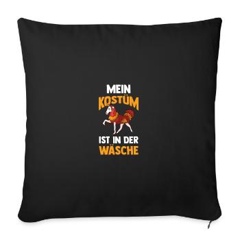Costume de carnaval Carnaval - Housse de coussin décorative 45 x 45 cm - noir - Devant