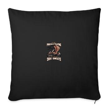 I'm not procrastinating I'm doing Side Quests - Sofakissenbezug 45 x 45 cm - Schwarz - Vorne