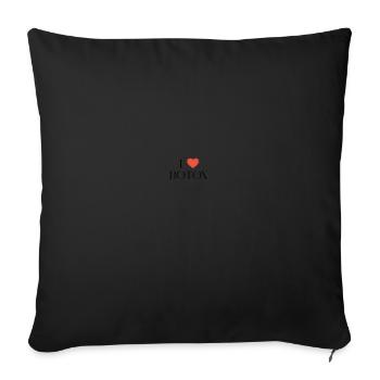 I Heart Botox - I Love Botox - Sofakissenbezug 45 x 45 cm - Schwarz - Vorne