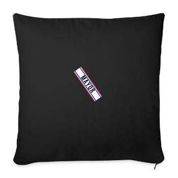 Mayor Sash Costume - Blue/Red - Sofakissenbezug 45 x 45 cm - Schwarz - Vorne