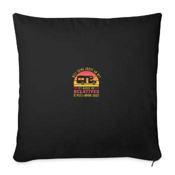 Best Thing About An RV? - Caravan Camping - Sofakissenbezug 45 x 45 cm - Schwarz - Vorne