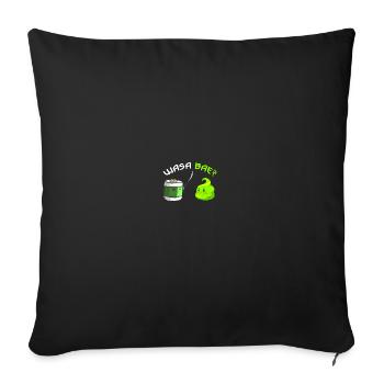 Wasa Bae Wasabi Japanese Food Happy Sushi - Sofakissenbezug 45 x 45 cm - Schwarz - Vorne