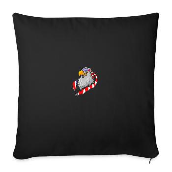 American Bald Eagle American 4th of July Patriotic - Sofakissenbezug 45 x 45 cm - Schwarz - Vorne