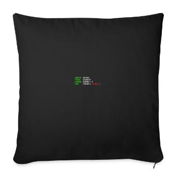 Software Engineers Funny Joke Programming Coding - Sofakissenbezug 45 x 45 cm - Schwarz - Vorne