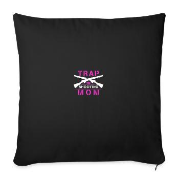 Womens Shooting Mom - Sofakissenbezug 45 x 45 cm - Schwarz - Vorne
