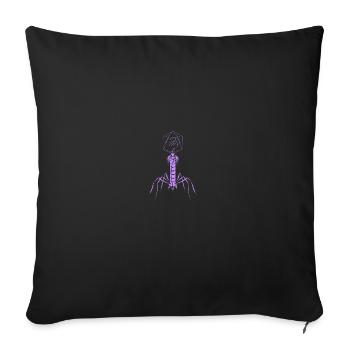 Microbiology Virus Biology Virology - Sofakissenbezug 45 x 45 cm - Schwarz - Vorne