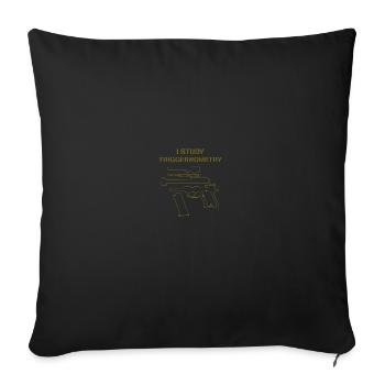 I Study Triggernometry Gun Owner Lover - Sofakissenbezug 45 x 45 cm - Schwarz - Vorne