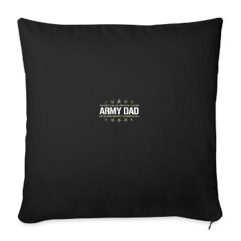 US Army Dad Military Veteran - Sofakissenbezug 45 x 45 cm - Schwarz - Vorne