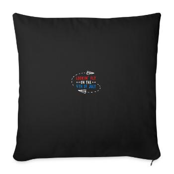 Lookin' Fly On The 4th Of July - Sofakissenbezug 45 x 45 cm - Schwarz - Vorne