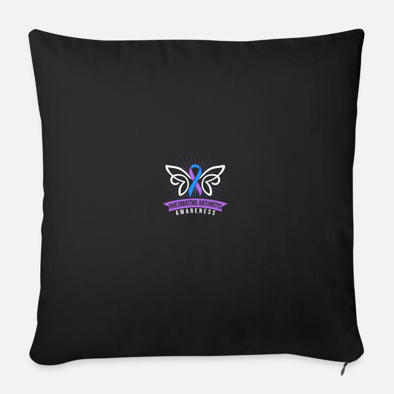 Rheumatoid Arthritis Awareness - Sofakissenbezug 45 x 45 cm - Schwarz