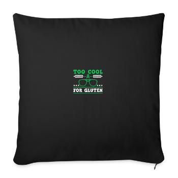 Too Cool For Gluten Sunglasses Celiac Disease - Sofakissenbezug 45 x 45 cm - Schwarz - Vorne