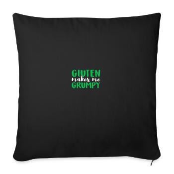 Celiac Disease Warrior Gluten Makes Me Grumpy - Sofakissenbezug 45 x 45 cm - Schwarz - Vorne