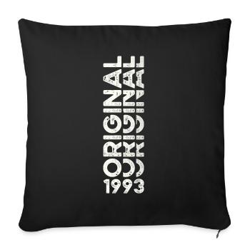 30th Birthday Man Woman Original Vintage 1993 - Sofa pillowcase 17,3'' x 17,3'' (45 x 45 cm) - black - Front