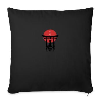 Bushido - La Voie des Samouraïs - Housse de coussin décorative 45 x 45 cm - noir - Devant