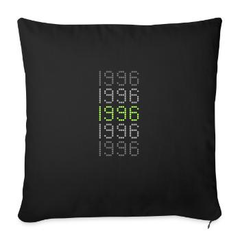 Style 1996 - Sofa pillowcase 17,3'' x 17,3'' (45 x 45 cm) - black - Front