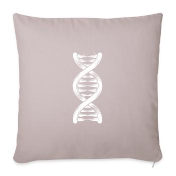 DNA strand double helix with hydrogen bonds - Sofa pillowcase 17,3'' x 17,3'' (45 x 45 cm) - light taupe - Front