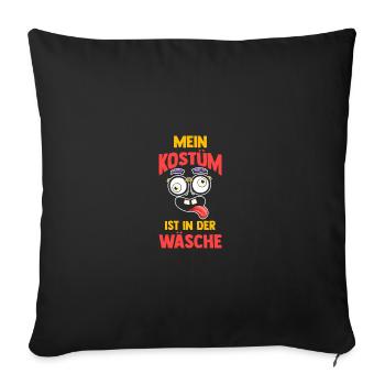 Costume de carnaval Carnaval - Housse de coussin décorative 45 x 45 cm - noir - Devant
