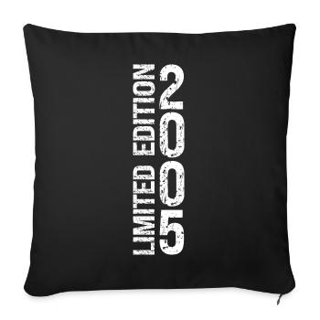 Edition Limitée 2005 20ème Anniversaire bday - Housse de coussin décorative 45 x 45 cm - noir - Devant