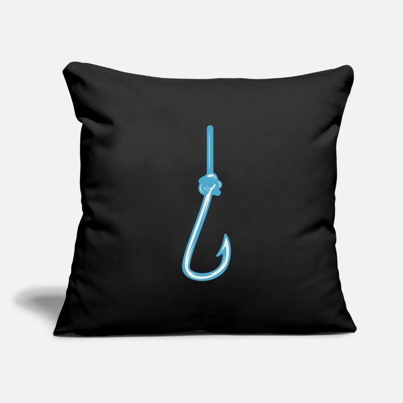 Hameçon Housse de coussin décorative 45 x 45 cm