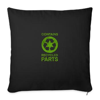 Transplantation Don d’organe de donneur de rein - Housse de coussin décorative 45 x 45 cm - noir - Devant