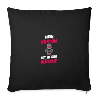Costume de carnaval Carnaval - Housse de coussin décorative 45 x 45 cm - noir - Devant