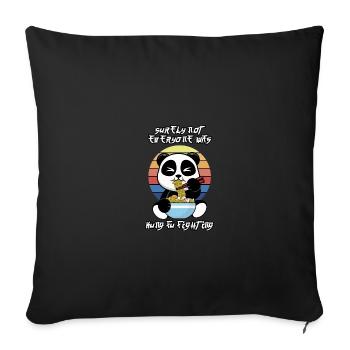 Kung Fu Fight - Sofa pillowcase 17,3'' x 17,3'' (45 x 45 cm) - black - Front