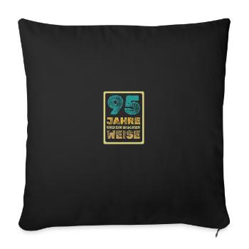 Proverb 95 - Sofa pillowcase 17,3'' x 17,3'' (45 x 45 cm) - black - Front