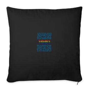 1981 - Sofa pillowcase 17,3'' x 17,3'' (45 x 45 cm) - black - Front