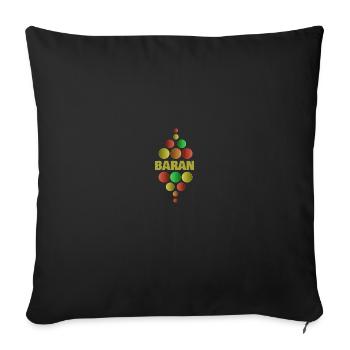 First Year Baran - Sofa pillowcase 17,3'' x 17,3'' (45 x 45 cm) - black - Front