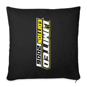 limited edition 2006 Rally Cross Gift - Sofa pillowcase 17,3'' x 17,3'' (45 x 45 cm) - black - Front