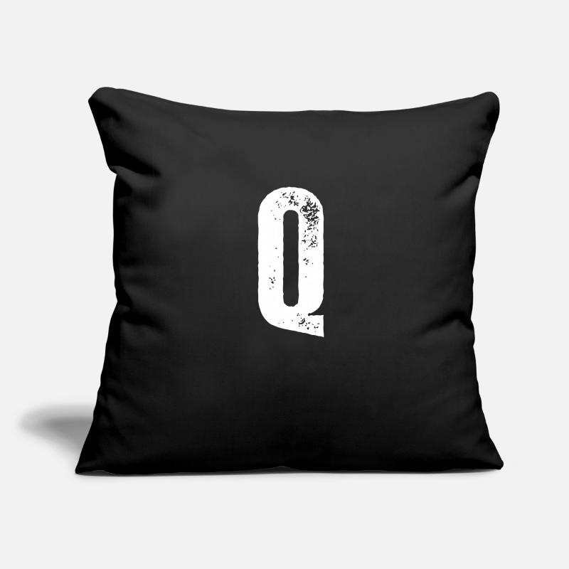 Q Housse de coussin décorative 45 x 45 cm