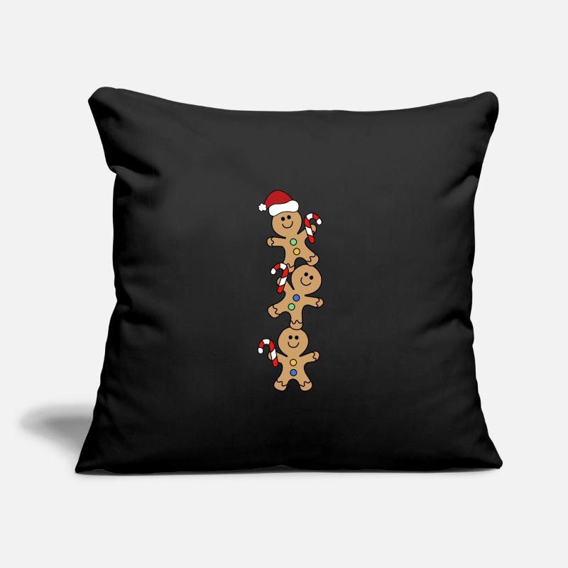 Biscuits de Noël Housse de coussin décorative 45 x 45 cm